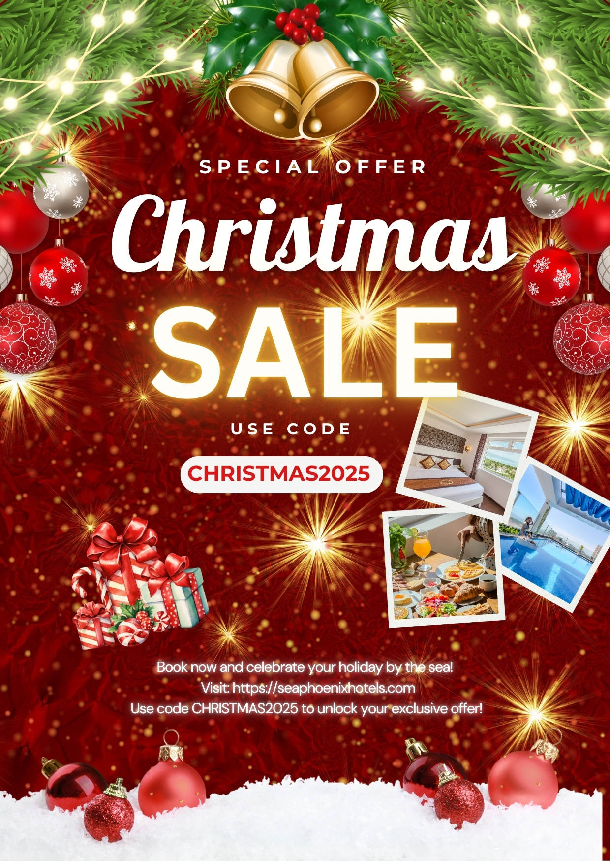 CHRISTMAS & GREAT SEASON DEAL – FESTIVE SAVINGS BY THE SEA